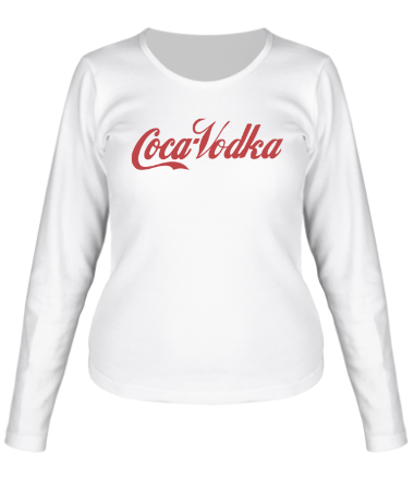Женская футболка длинный рукав Coca-Vodka