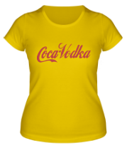 Женская футболка Coca-Vodka фото