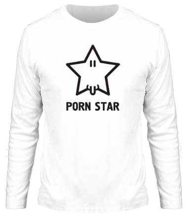 Мужская футболка длинный рукав Porn Star