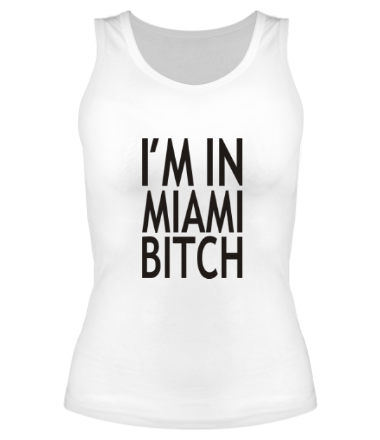 Женская майка борцовка I'm in Miami Bitch