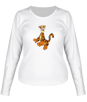 Женская футболка длинный рукав Тигра фото
