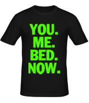 Мужская футболка You Me Bed Now фото
