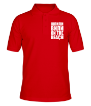 Мужская футболка поло Шпили вили On the beach фото