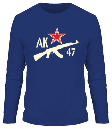 Мужская футболка длинный рукав АК-47