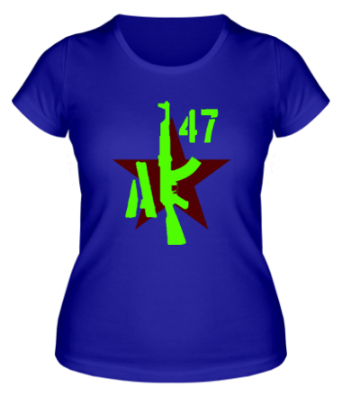 Женская футболка АК-47 Русский огонь