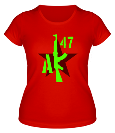 Женская футболка АК-47 Русский огонь