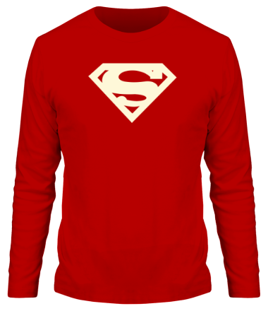 Мужская футболка длинный рукав Superman