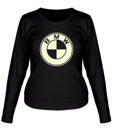 Женская футболка длинный рукав BMW (cвет)