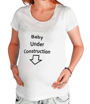 Футболка для беременных Baby Under Construction