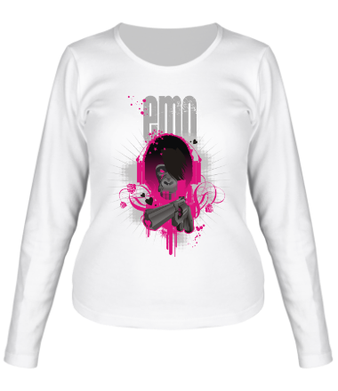 Женская футболка длинный рукав Emo