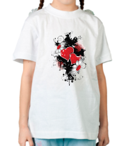 Детская футболка Сердца и ромашки фото
