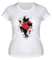 Женская футболка Сердца и ромашки фото