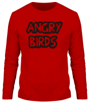 Мужская футболка длинный рукав Angry Birds