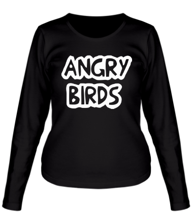 Женская футболка длинный рукав Angry Birds