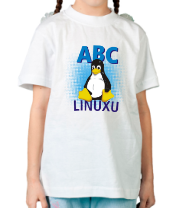 Детская футболка ABC Linuxu фото