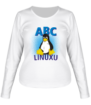 Женская футболка длинный рукав ABC Linuxu фото