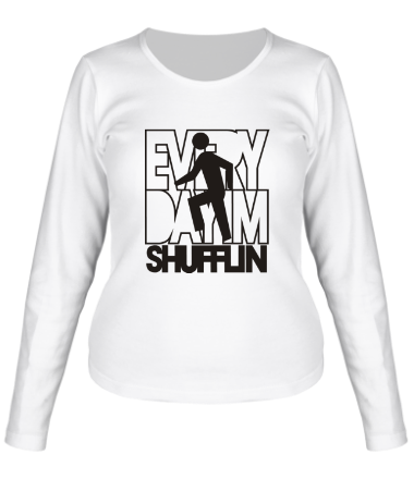 Женская футболка длинный рукав LMFAO - Every Day I'm Shufflin