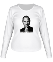 Женская футболка длинный рукав Steve Jobs фото
