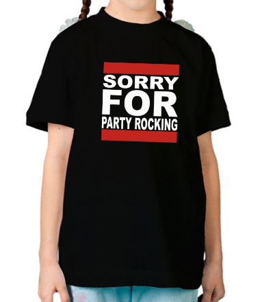 Детская футболка Sorry for party rocking