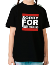 Детская футболка Sorry for party rocking фото