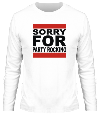 Мужская футболка длинный рукав Sorry for party rocking