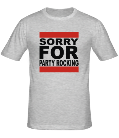 Мужская футболка Sorry for party rocking
