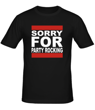 Мужская футболка Sorry for party rocking