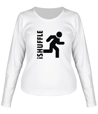 Женская футболка длинный рукав iShuffle