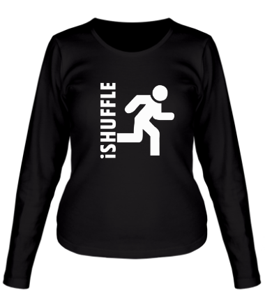 Женская футболка длинный рукав iShuffle