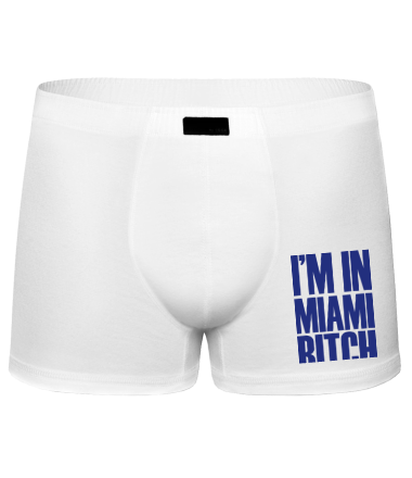 Трусы мужские боксеры I'm In Miami Bitch
