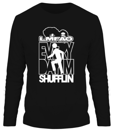 Мужская футболка длинный рукав LMFAO - Every Day I'm Shufflin