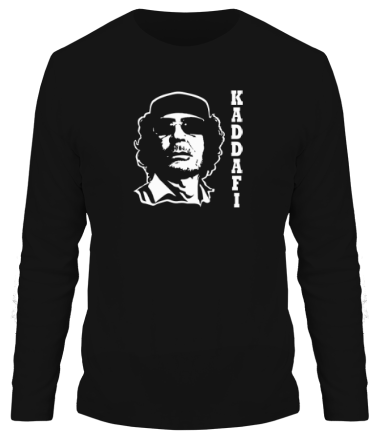 Мужская футболка длинный рукав Муаммар Каддафи - KADDAFI