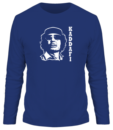 Мужская футболка длинный рукав Муаммар Каддафи - KADDAFI