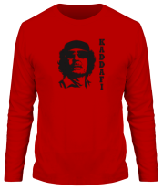 Мужская футболка длинный рукав Муаммар Каддафи - KADDAFI фото