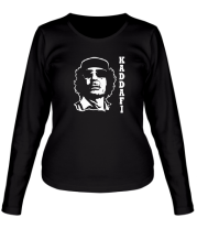 Женская футболка длинный рукав Муаммар Каддафи - KADDAFI фото