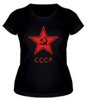 Женская футболка Звезда СССP фото