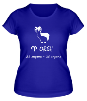 Женская футболка Овен 