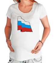 Футболка для беременных Флаг России фото