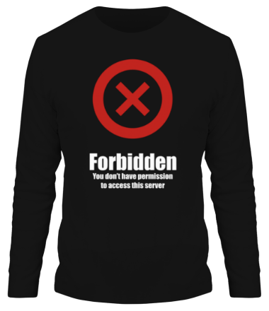 Мужская футболка длинный рукав Forbidden 
