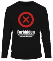 Мужская футболка длинный рукав Forbidden  фото