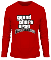 Мужская футболка длинный рукав Grand Theft Auto SanAndreas фото