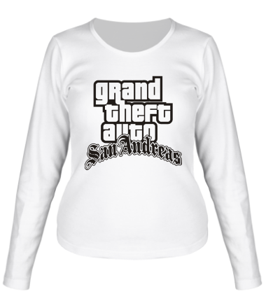 Женская футболка длинный рукав Grand Theft Auto SanAndreas
