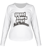 Женская футболка длинный рукав Grand Theft Auto SanAndreas фото