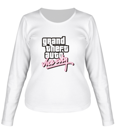 Женская футболка длинный рукав GTA Vice City 