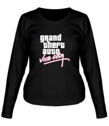 Женская футболка длинный рукав GTA Vice City 
