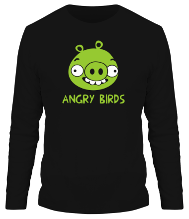 Мужская футболка длинный рукав Angry Birds
