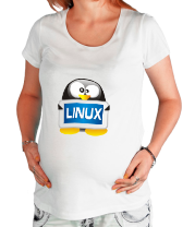 Футболка для беременных Linux фото