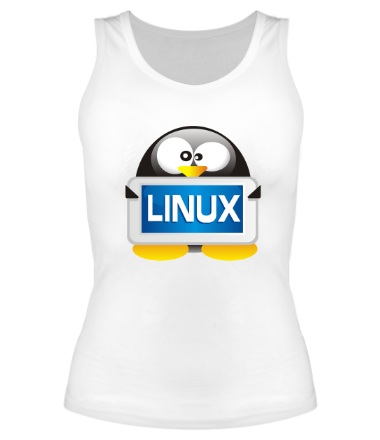 Женская майка борцовка Linux