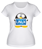 Женская футболка Linux фото