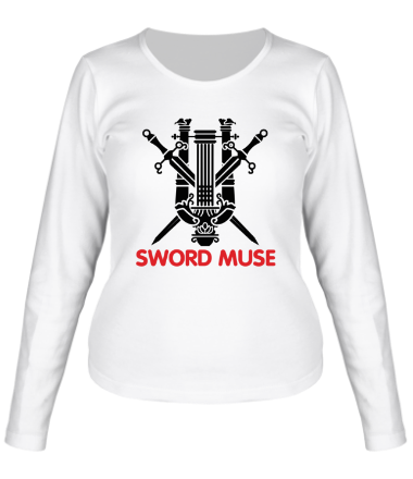 Женская футболка длинный рукав Elf Fighter - Sword Muse